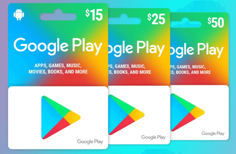 $50 Google Play Gift Card + $5 Amazon Promotional Credit $50